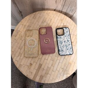 Bundle of 3 iPhone 15 Pro Max Cases – Kate Spade, Casetify,